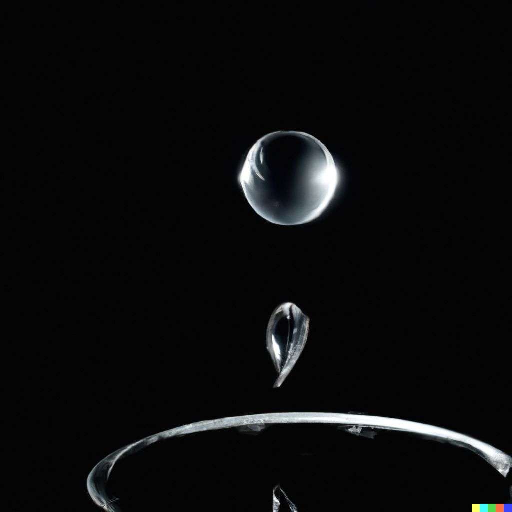 the discovery of gravity, photograph, very fast shutter speed, 0.001s